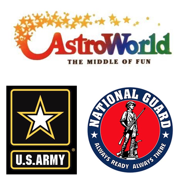 Army Reservist Army National Gaurd and Astro World Veteran Caricature Artist Jody Brownd Caricatures Amusement Park to Army
